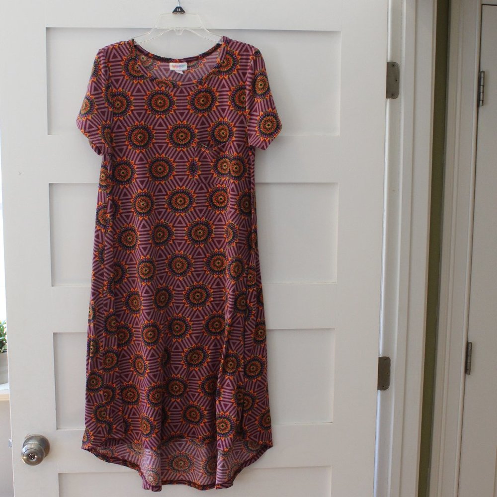 Lularoe T-Shirt Maxi Dress Womens Size XS